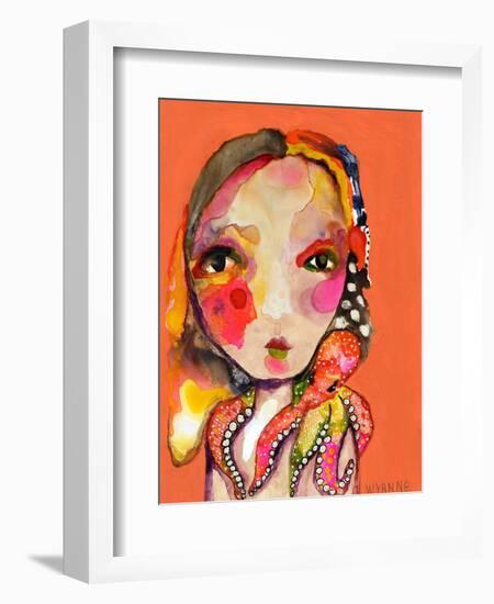 Clingy Shoulder-Wyanne-Framed Giclee Print