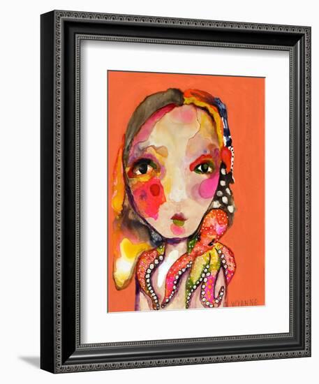 Clingy Shoulder-Wyanne-Framed Giclee Print