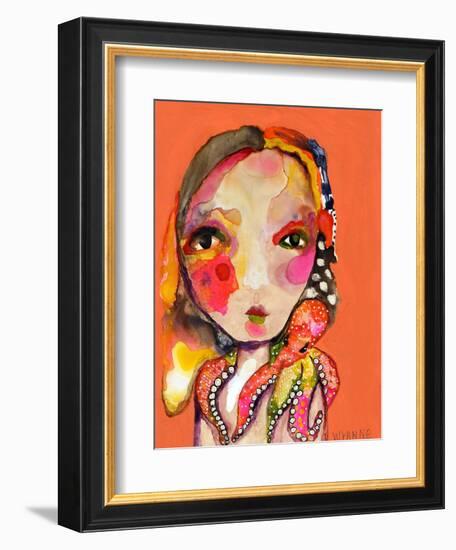 Clingy Shoulder-Wyanne-Framed Giclee Print