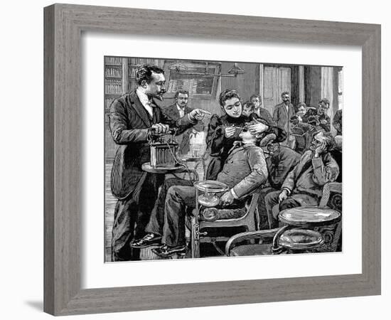 Clinic at the School of Dentistry, Paris, 1892-null-Framed Giclee Print