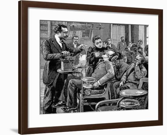 Clinic at the School of Dentistry, Paris, 1892-null-Framed Giclee Print