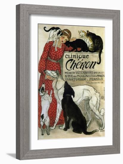 Clinique Chéron, 1905-Théophile Alexandre Steinlen-Framed Giclee Print