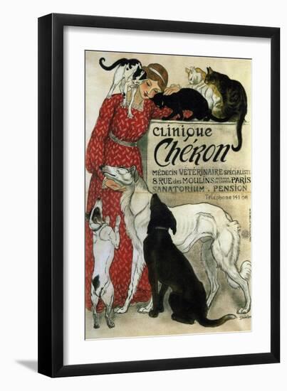 Clinique Chéron, 1905-Théophile Alexandre Steinlen-Framed Giclee Print