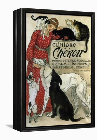 Clinique Chéron, 1905-Théophile Alexandre Steinlen-Framed Premier Image Canvas