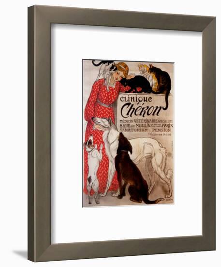 Clinique Cheron, c.1905-Théophile Alexandre Steinlen-Framed Art Print