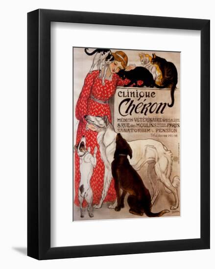 Clinique Cheron, c.1905-Théophile Alexandre Steinlen-Framed Art Print