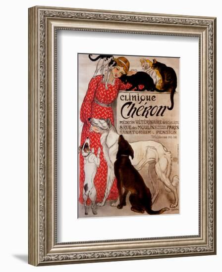 Clinique Cheron, c.1905-Théophile Alexandre Steinlen-Framed Art Print