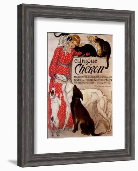 Clinique Cheron, c.1905-Théophile Alexandre Steinlen-Framed Art Print