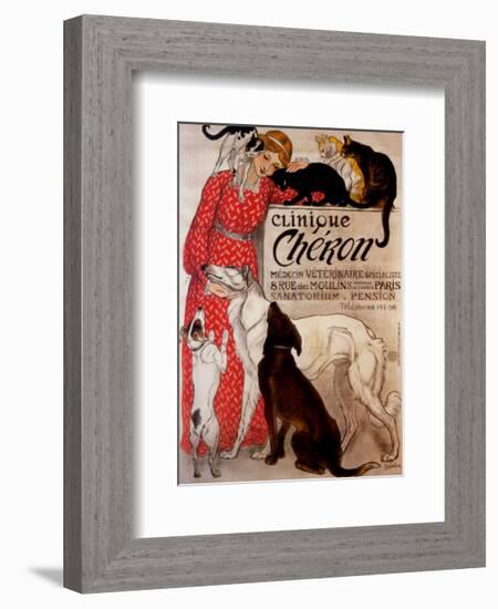 Clinique Cheron, c.1905-Théophile Alexandre Steinlen-Framed Art Print