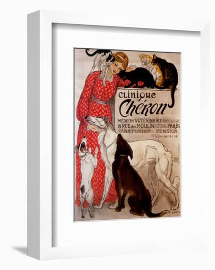 Clinique Cheron, c.1905-Théophile Alexandre Steinlen-Framed Art Print