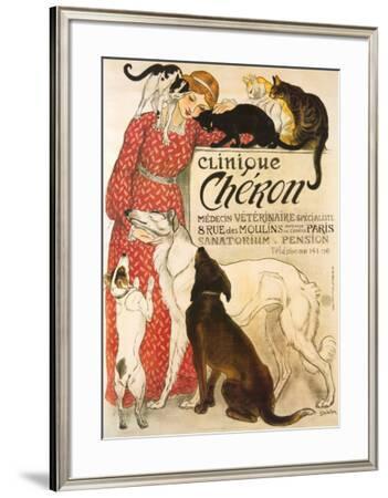 Clinique Cheron Théophile Alexandre Steinlen Art Nouveau Dogs Poster