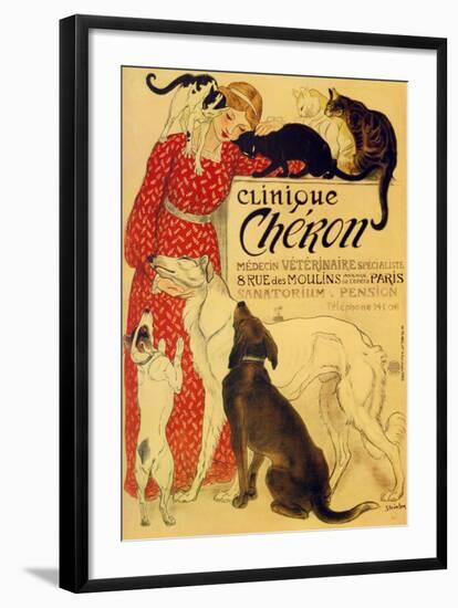 Clinique Cheron, c.1905-Théophile Alexandre Steinlen-Framed Art Print