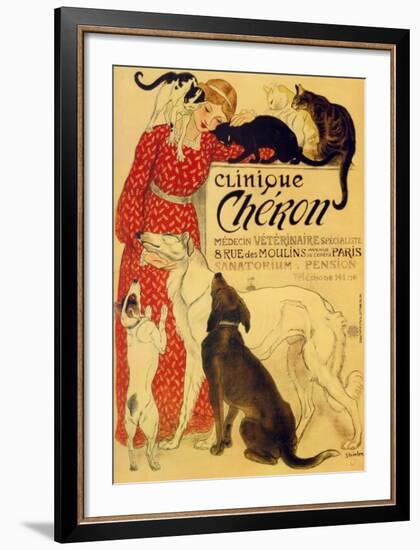 Clinique Cheron, c.1905-Théophile Alexandre Steinlen-Framed Art Print