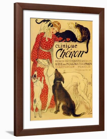 Clinique Cheron, c.1905-Théophile Alexandre Steinlen-Framed Art Print