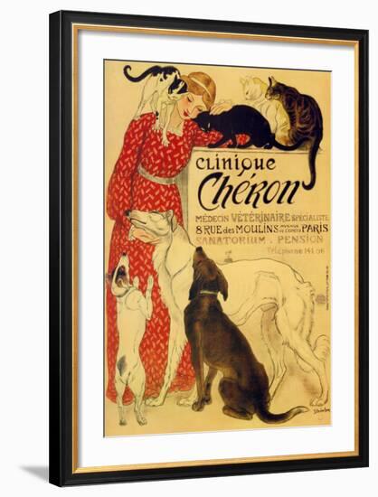 Clinique Cheron, c.1905-Théophile Alexandre Steinlen-Framed Art Print