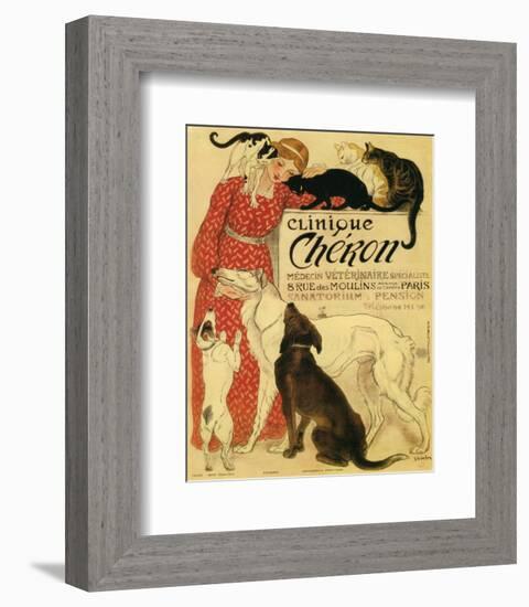 Clinique Cheron, c.1905-Théophile Alexandre Steinlen-Framed Art Print