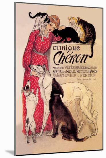 Clinique Cheron, Veterinary Medicine and Hotel-Th?ophile Alexandre Steinlen-Mounted Art Print