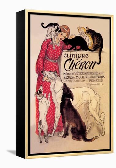 Clinique Cheron, Veterinary Medicine and Hotel-Th?ophile Alexandre Steinlen-Framed Stretched Canvas