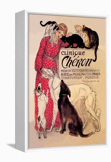 Clinique Cheron, Veterinary Medicine and Hotel-Théophile Alexandre Steinlen-Framed Stretched Canvas