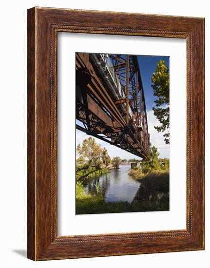 Clinton Presidential Park Bridge, Little Rock, Arkansas, USA-Walter Bibikow-Framed Photographic Print