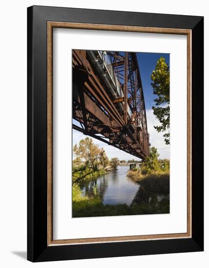 Clinton Presidential Park Bridge, Little Rock, Arkansas, USA-Walter Bibikow-Framed Photographic Print