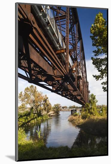 Clinton Presidential Park Bridge, Little Rock, Arkansas, USA-Walter Bibikow-Mounted Photographic Print