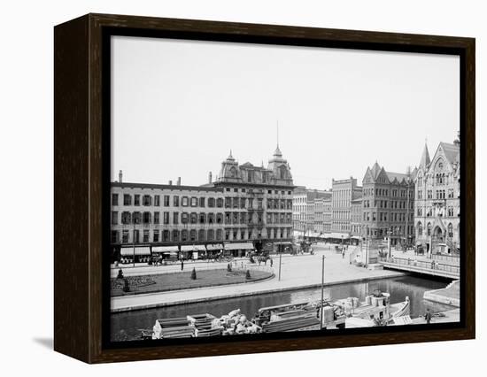 Clinton Square, Syracuse, N.Y.-null-Framed Stretched Canvas