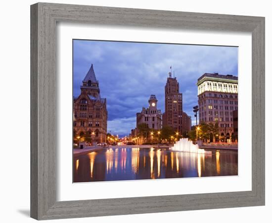 Clinton Square, Syracuse, New York State, United States of America, North America-Richard Cummins-Framed Photographic Print