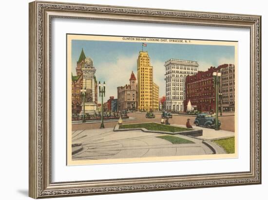 Clinton Square, Syracuse, New York-null-Framed Art Print