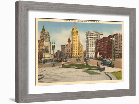 Clinton Square, Syracuse, New York-null-Framed Art Print