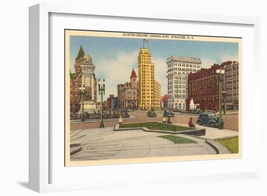 Clinton Square, Syracuse, New York-null-Framed Art Print