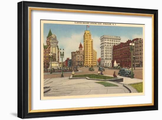 Clinton Square, Syracuse, New York-null-Framed Art Print