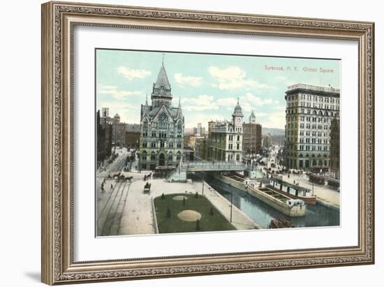 Clinton Square, Syracuse, New York-null-Framed Art Print