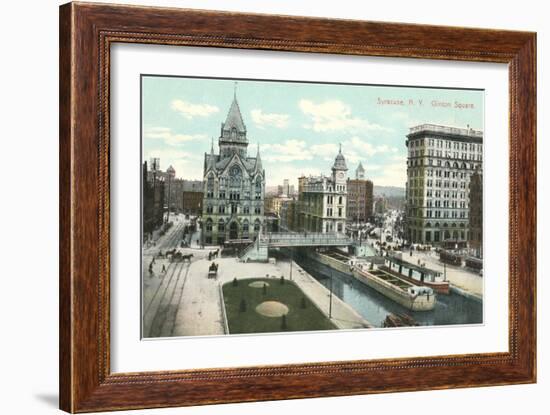 Clinton Square, Syracuse, New York-null-Framed Art Print