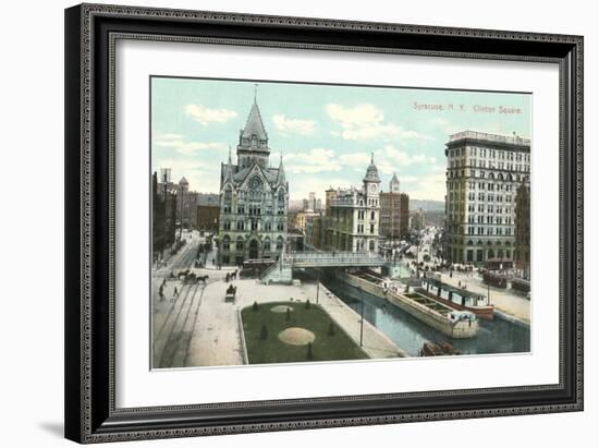 Clinton Square, Syracuse, New York-null-Framed Art Print