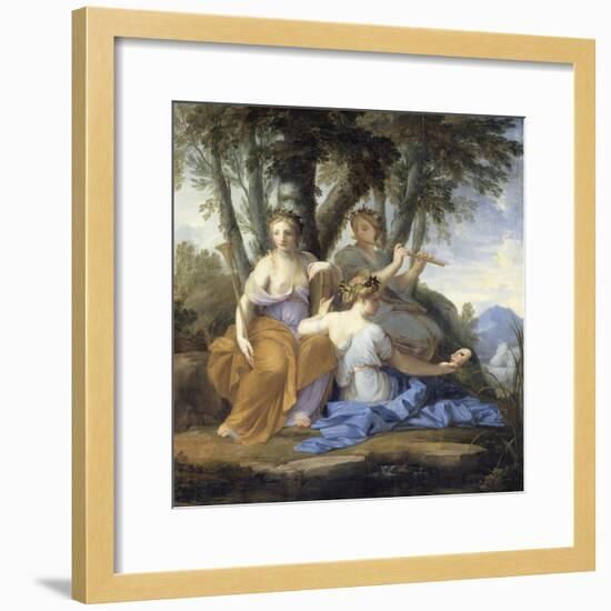 Clio, Euterpe et Thalie-Eustache Le Sueur-Framed Giclee Print