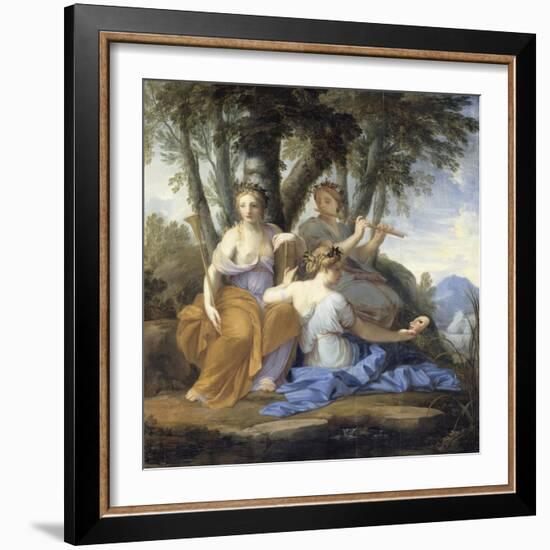 Clio, Euterpe et Thalie-Eustache Le Sueur-Framed Giclee Print