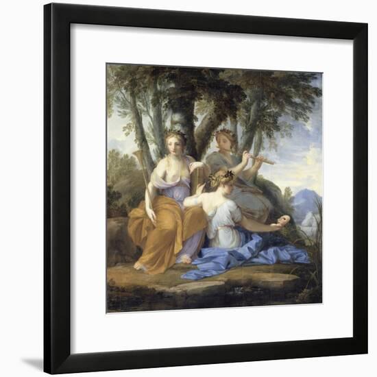 Clio, Euterpe et Thalie-Eustache Le Sueur-Framed Giclee Print