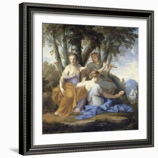 Clio, Euterpe et Thalie-Eustache Le Sueur-Framed Giclee Print