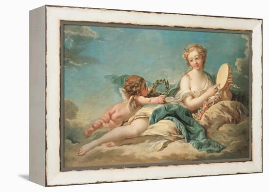 Clio, the Muse of History and Song, 1758-Francois Boucher-Framed Premier Image Canvas