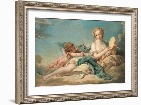 Clio, the Muse of History and Song, 1758-Francois Boucher-Framed Giclee Print