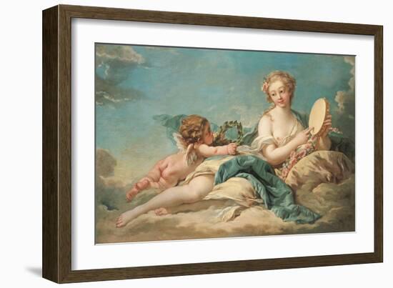 Clio, the Muse of History and Song, 1758-Francois Boucher-Framed Giclee Print