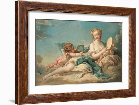 Clio, the Muse of History and Song, 1758-Francois Boucher-Framed Giclee Print