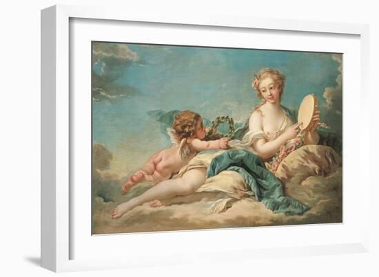 Clio, the Muse of History and Song, 1758-Francois Boucher-Framed Giclee Print