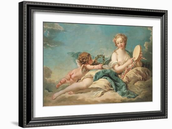 Clio, the Muse of History and Song, 1758-Francois Boucher-Framed Giclee Print