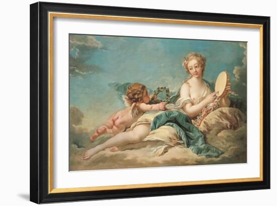 Clio, the Muse of History and Song, 1758-Francois Boucher-Framed Giclee Print