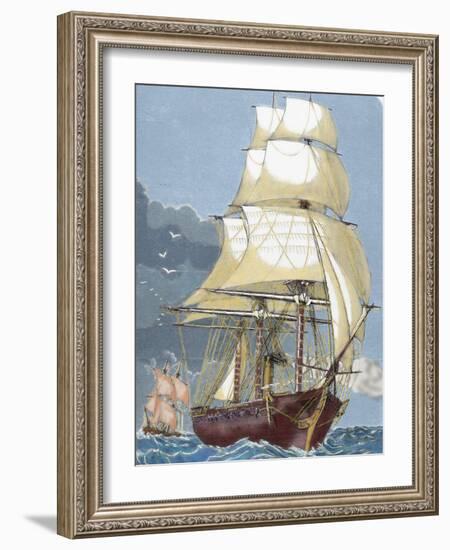 Clipper, 19th Century-Prisma Archivo-Framed Photographic Print