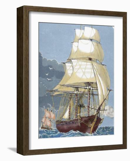 Clipper, 19th Century-Prisma Archivo-Framed Photographic Print