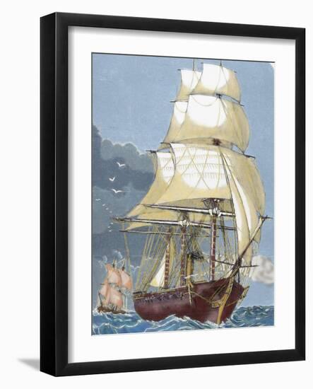 Clipper, 19th Century-Prisma Archivo-Framed Photographic Print