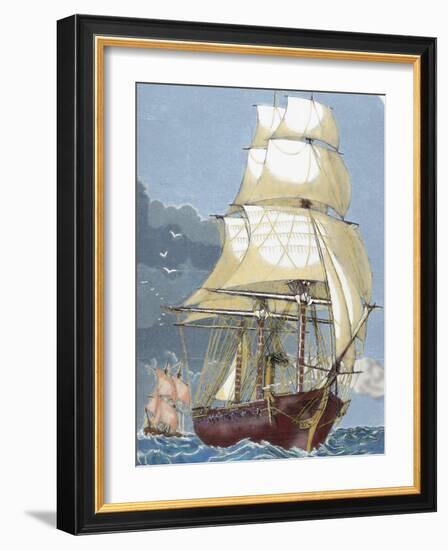 Clipper, 19th Century-Prisma Archivo-Framed Photographic Print